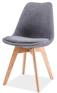 Tapicerowane krzesło z poduszką na bukowych nogach Dior