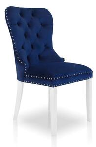Krzesło MADAME II niebieski/ noga biała
