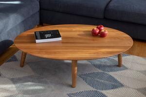 Skandynawski stolik kawowy w kształcie elipsy Contrast Ovo