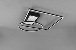 Downey LED lampa sufitowa (z pilotem) czarna 620510332