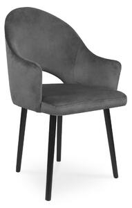 Krzesło tapicerowany BARI ciemny szary / PA06