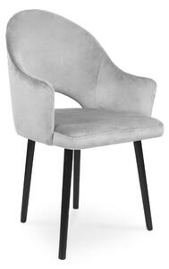Krzesło tapicerowane BARI jasny szary / PA05