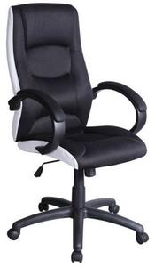Fotel biurowy Q-041 czarny/biały SIGNAL