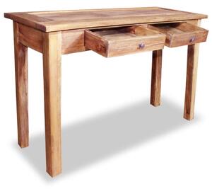 Stolik konsola, lite drewno z odzysku, 123 x 42 x 75 cm