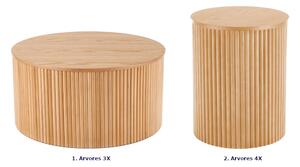 Okrągły stolik kawowy do salonu - Arvores 3X