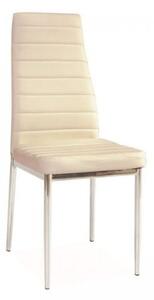 Krzesło tapicerowane H-261 kremowe/chrom SIGNAL