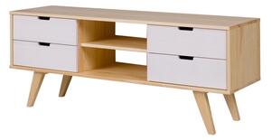 Drewniany stolik RTV Malmo w stylu skandynawskim