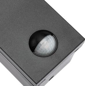 Diron LED kinkiet elewacyjny z czujnikiem ruchu czarny