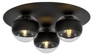 Designerska lampa sufitowa Manx 3 ze szklanymi kloszami