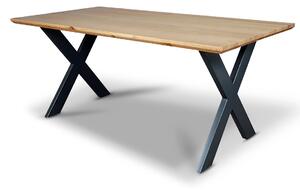 Stół Lars drewno z metalem