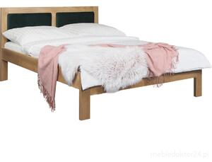 Łóżko Arizona drewniane z tapicerowanym zagłówkiem