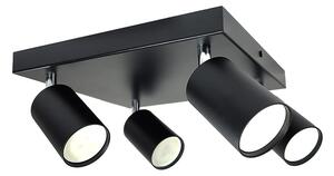 Bardo lampa sufitowa (spot) 4-punktowa czarna/chrom