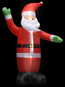Nadmuchiwany Mikołaj z LED, dekoracja świąteczna, IP44, 3 m