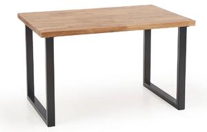 Stół w stylu industrialnym na płozach Radus 120/78 dąb lity
