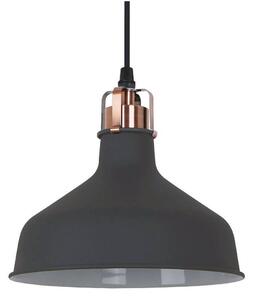 LAMPA wisząca HOOPER MD-HN8049M-B+RC Italux industrialna OPRAWA metalowy ZWIS loft grafitowy - grafit | antracyt