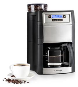 Klarstein Aromatica II, ekspres do kawy przelewowy, wbudowany młynek, 1,25 l, kolor srebrny
