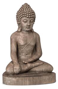 Blumfeldt Gautama, figura ogrodowa, 43 x 61 x 34 cm, fibreclay, brązowy