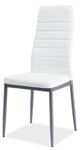 Krzesło tapicerowane H-261 alu białe SIGNAL