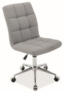 Pikowane krzesło biurowe bez podłokietników Q-020