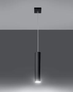 LAMPA wisząca SOL SL327 metalowa OPRAWA zwis sopel tuba czarna - czarny