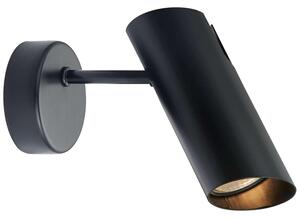 Kinkiet LAMPA ścienna FUTURO LP-17001/1W BK Light prestige metalowa OPRAWA regulowana tuba czarna - czarny