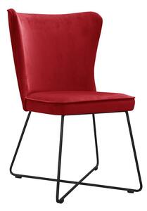 Krzesło tapicerowane MONIC CROSS na metalowych płozach