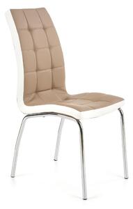 Krzesło K186 cappuccino/białe HALMAR
