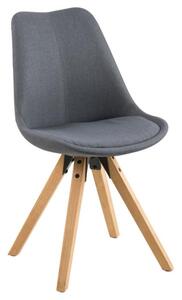Skandynawskie krzesło na drewnianych nogach Dima dark grey