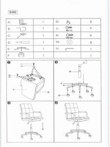 Fotel dla dziecka Q-022 szary/ekoskóra