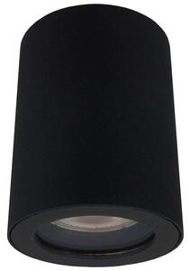 Natynkowa LAMPA sufitowa FARO LP-6510/1SM BK Light Prestige metalowa OPRAWA tuba downlight IP65 czarna - czarny