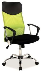 Fotel biurowy Q-025 zielony/czarny SIGNAL