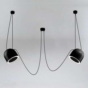 LAMPA wisząca DOBO 9036 Shilo metalowa OPRAWA modernistyczny zwis czarny - czarny