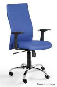 Fotel biurowy BLACK ON BLACK niebieski UNIQUE
