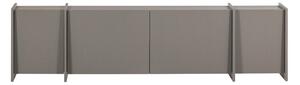 Szara szafka pod TV w dekorze jesionu 200x53x44 cm Brock – WOOOD