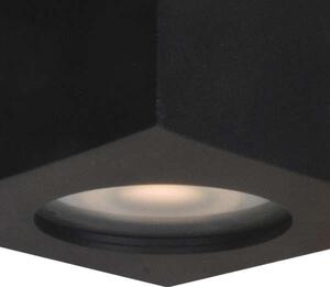 LAMPA sufitowa FABRYCIO IT8003S1-BK Italux metalowy downlight prostokątny łazienkowy IP44 czarny - czarny