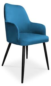 Krzesło EMMA / niebieski / noga czarna / MG33