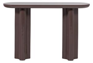 Ciemnobrązowa konsola z połyskiem 35x120 cm Evara – WOOOD