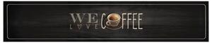 Dywanik kuchenny z napisem Coffee, 60x300 cm, aksamitny