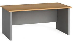 Stół biurowy PRIMO FLEXI, prosty 1800 x 800 mm, szary / czereśnia