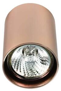 Okrągła LAMPA sufitowa Kika Rose Gold Orlicki Design natynkowa OPRAWA metalowa tuba różowe złoto - różowe złoto