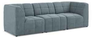 Niebieska sofa z materiału bouclé 255 cm Aloha – Makamii