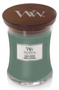 Świeca zapachowa Sage & Mirt WoodWick średni wazon