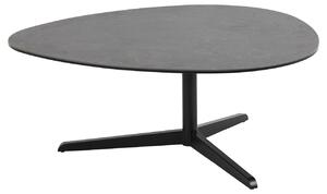 Designerski stolik do salonu z ceramicznym blatem Barnsley L czarny