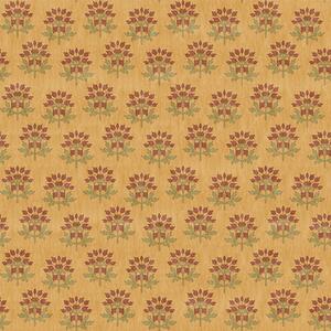 Tapety Retro kwiatowy wzór z lotosami na żółtym tle, Tapety Z kwiatami, a00238 : Uwalls.pl