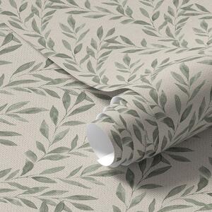 Tapety Zgrabne gałązki oliwne na jasnym tle, Tapety natura, Tapety Liście, a00243 : Uwalls.pl
