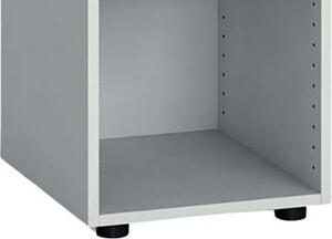 Regał biurowy PRIMO, 1087 x 400 x 420 mm, biały