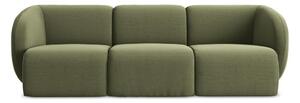 Zielona aksamitna sofa 244 cm Lani – Makamii