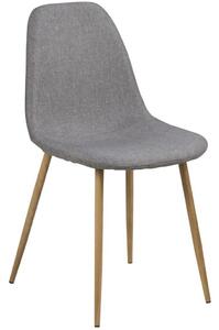 Krzesło na nogach w kolorze dębowym Wilma grey