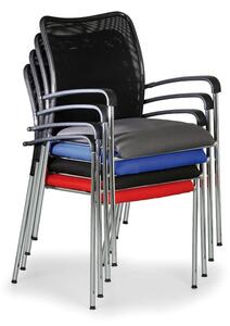 Krzesło konferencyjne JOHN MINELLI, czarny