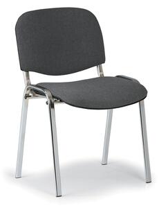 Antares Krzesło konferencyjne VIVA - chromowane nogi, szare